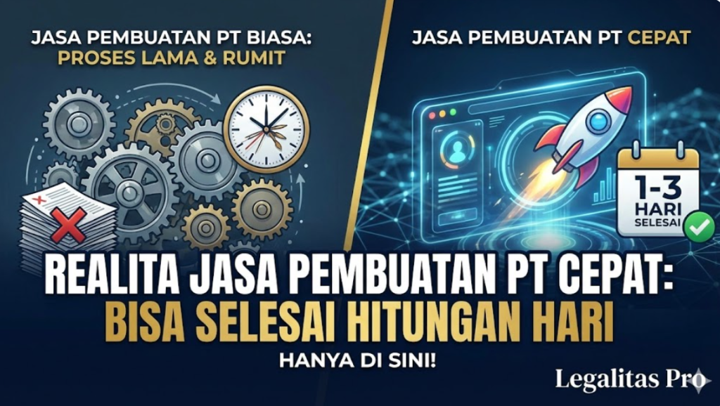 Realita Jasa Pembuatan PT Cepat: Bisa Selesai Hitungan Hari