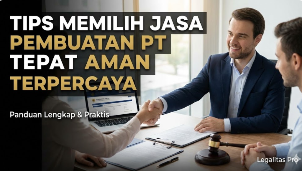 Tips Memilih Jasa Pembuatan PT Tepat Aman Terpercaya