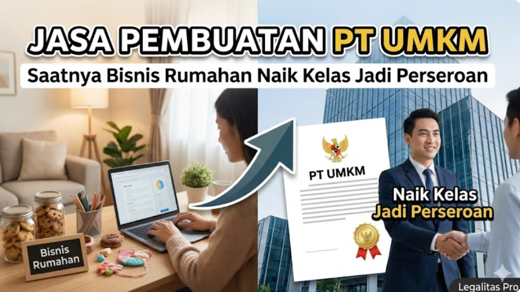 Jasa Pembuatan PT UMKM: Saatnya Bisnis Rumahan Naik Kelas Jadi Perseroan
