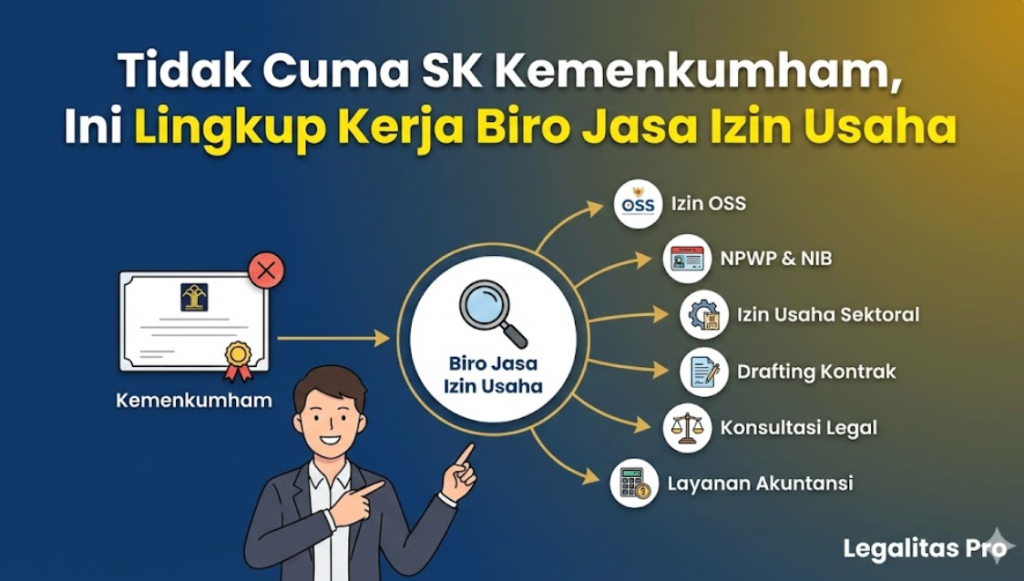 Tidak Cuma SK Kemenkumham, Ini Lingkup Kerja Biro Jasa Izin Usaha