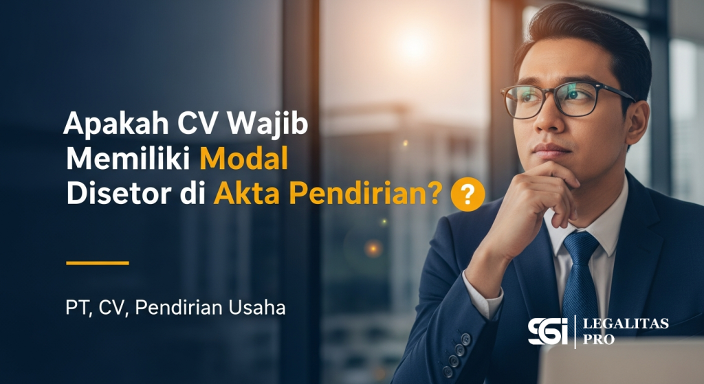 Apakah CV Wajib Memiliki Modal Disetor di Akta Pendirian?