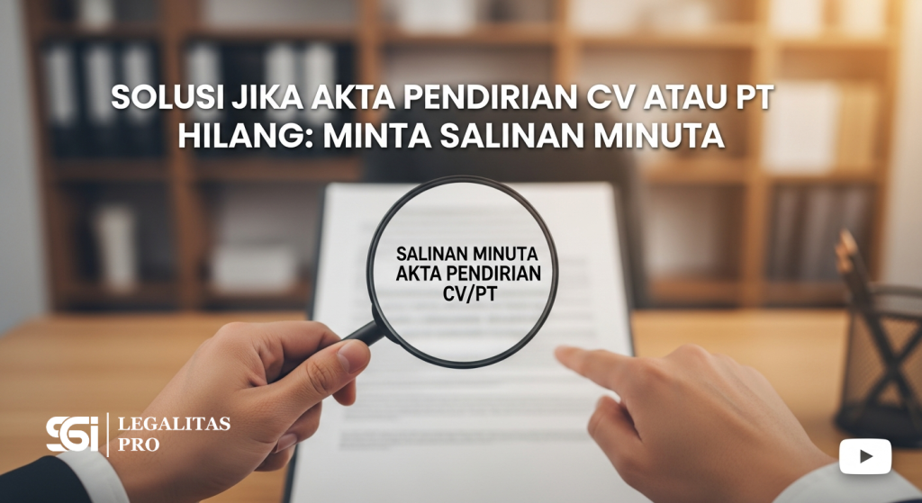 Solusi Jika Akta Pendirian CV atau PT Hilang: Minta Salinan Minuta