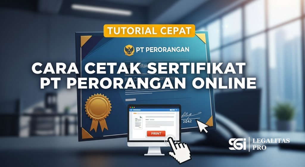 Tutorial Cepat Cara Cetak Sertifikat PT Perorangan Online